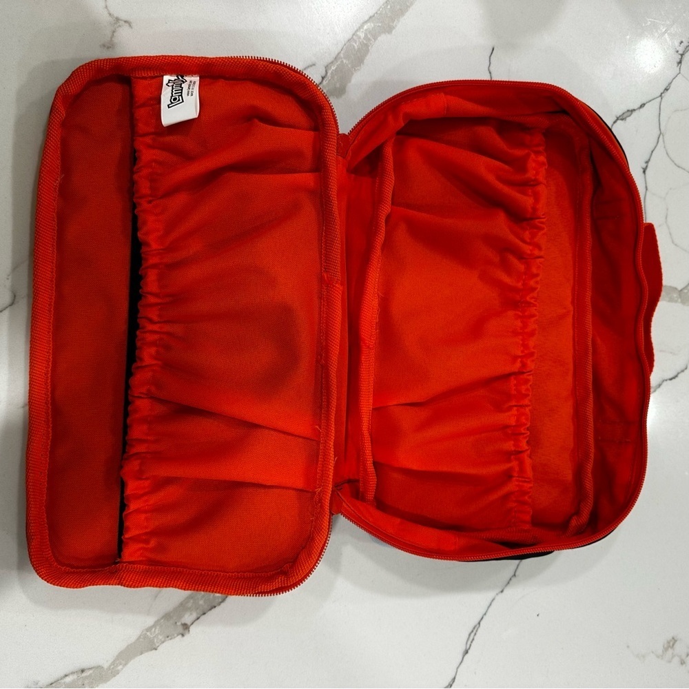 NWT Lammily Doll Multi-Compartment Travel Case & Organizer - Blue/Orange - Picture 3 of 9